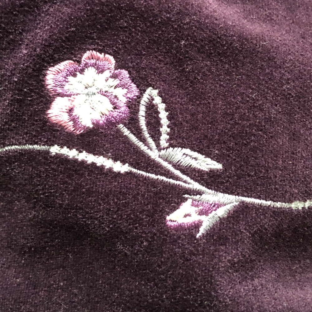 💜 Rothschild Plum Wool and Velvet Insulated Coat - Picture 7 of 7